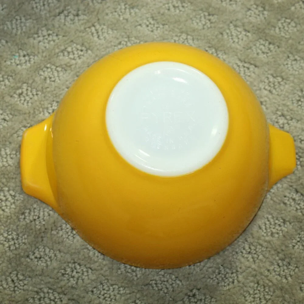 Complete Set of 4 Pyrex Vtg Sunflower 441 - 444 Nesting Cinderella Mixing Bowl